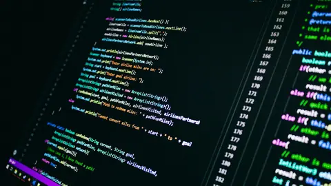 ソースコードの画面のイメージ写真