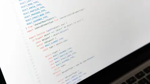 ソースコードの画面のイメージ写真
